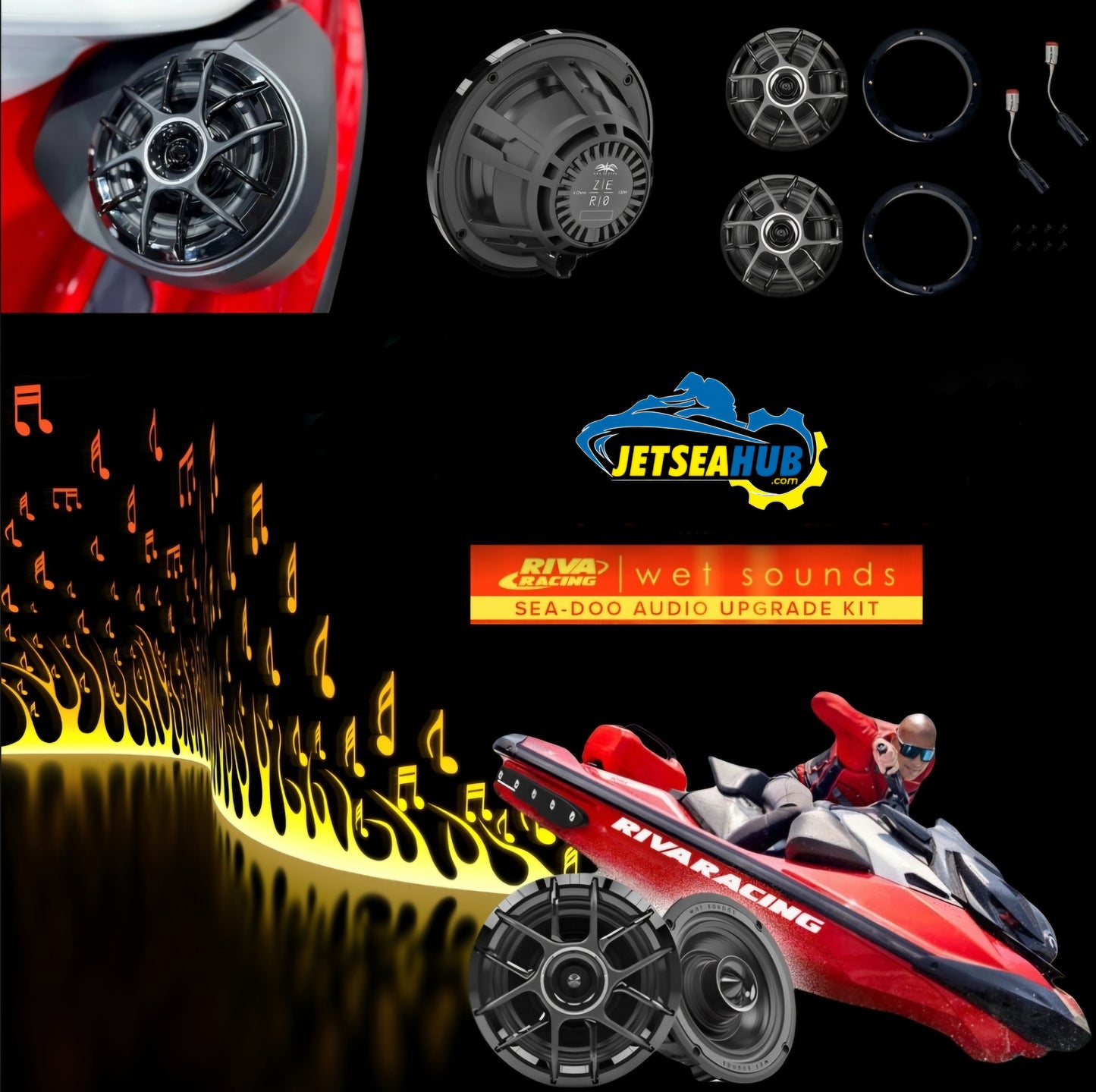 Upgrade Your Sea-Doo with Premium Sound – Wet Sounds ZERO 6.5” Riva Kit