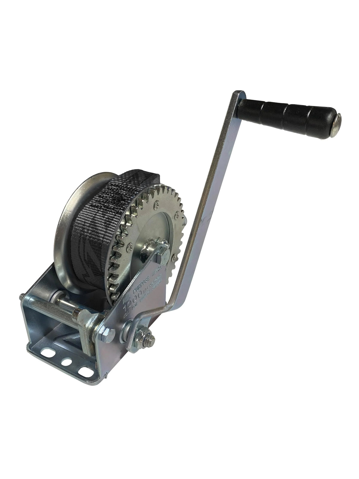 Knott 1000lb jet ski trailer hand winch with black strap