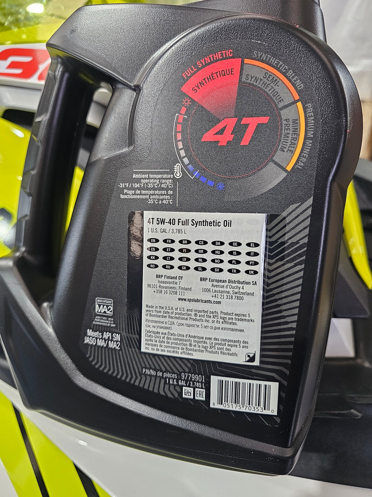 Sea-Doo + Can-am Full Synthetic 5w-40 Engine Oil