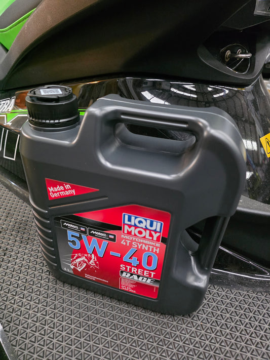 LIQUI MOLY 4 Stroke 4T Fully Synthetic 5W-40 Street Race Oil 4l JASO MA2