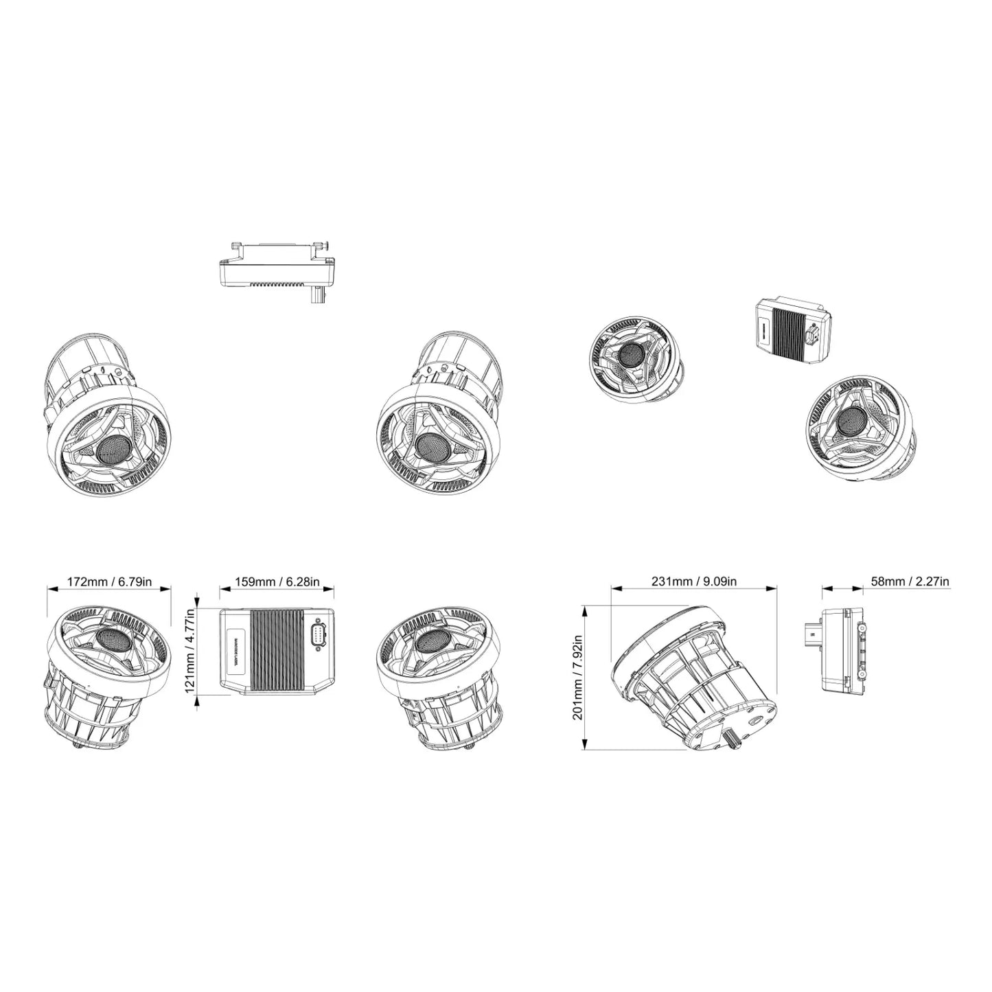 Sea-Doo 80W Audio Upgrade Kit – Factory Audio System Speaker & Grill Replacement (295101512)