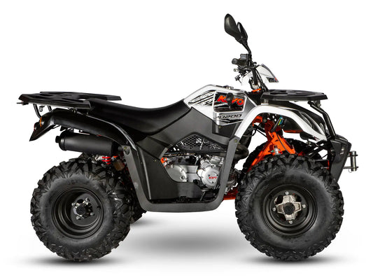 Kayo AU200 T3b agricultural quad bikes – side view
