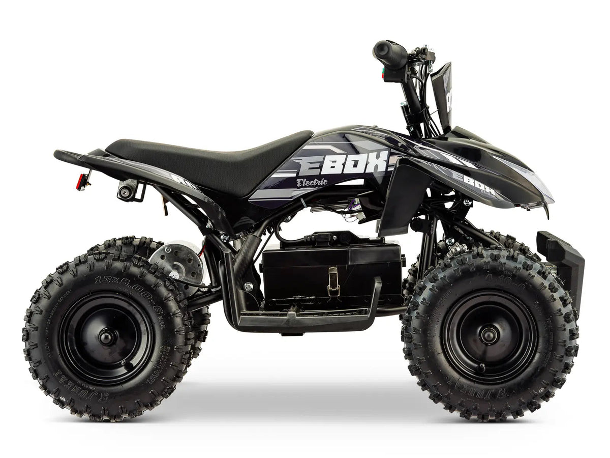 EBOX AC/DC kids electric quad bike – black