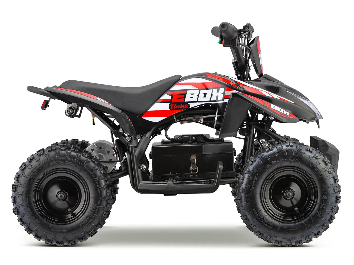 EBOX AC/DC kids electric quad bike – red