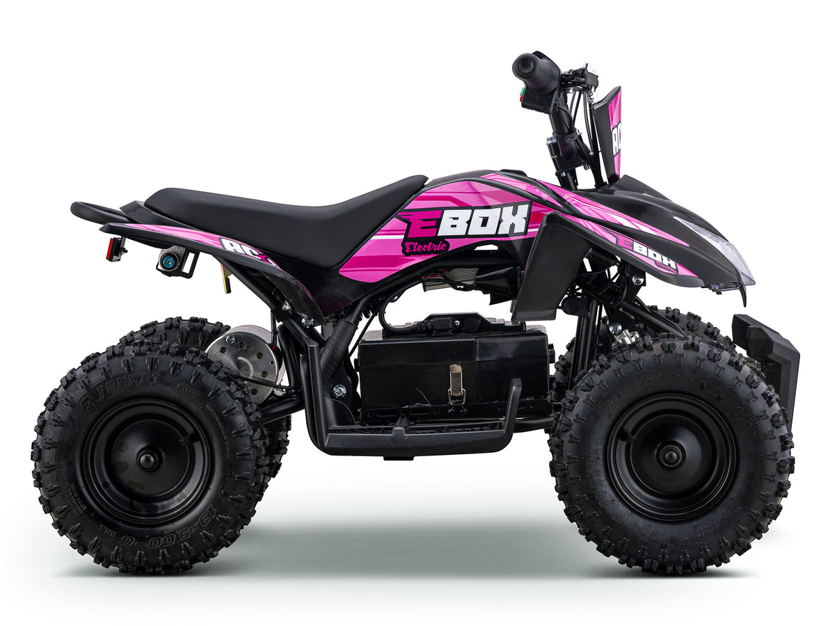 EBOX AC/DC kids electric quad bike – pink