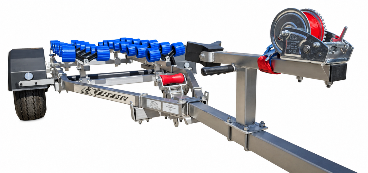 Extreme EXT750SS stainless steel jet ski trailer custom roller colour option