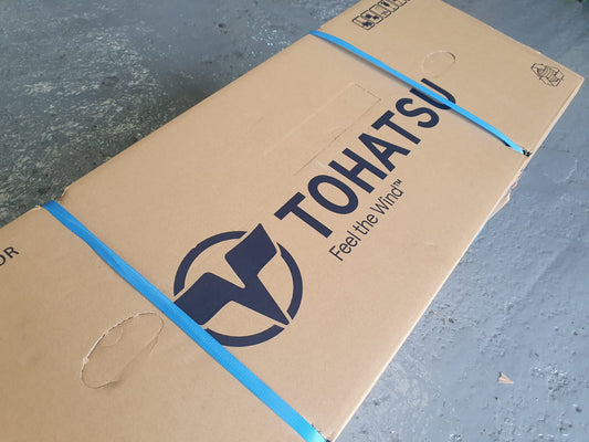 5HP Tohatsu MFS5DS Short Shaft 4-Stroke Outboard with 12 Litre External Fuel Tank