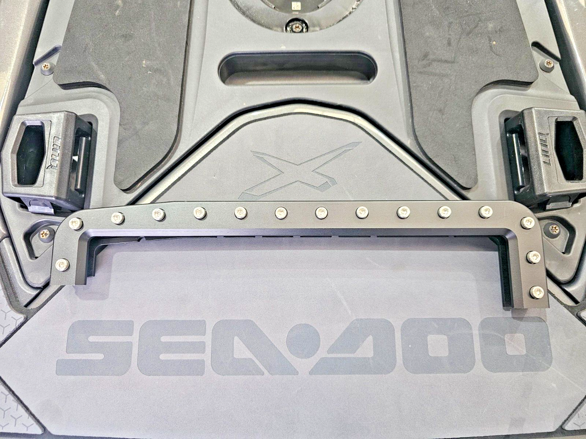 JSH Sea-Doo intake manifold girdle brace – front view with fasteners