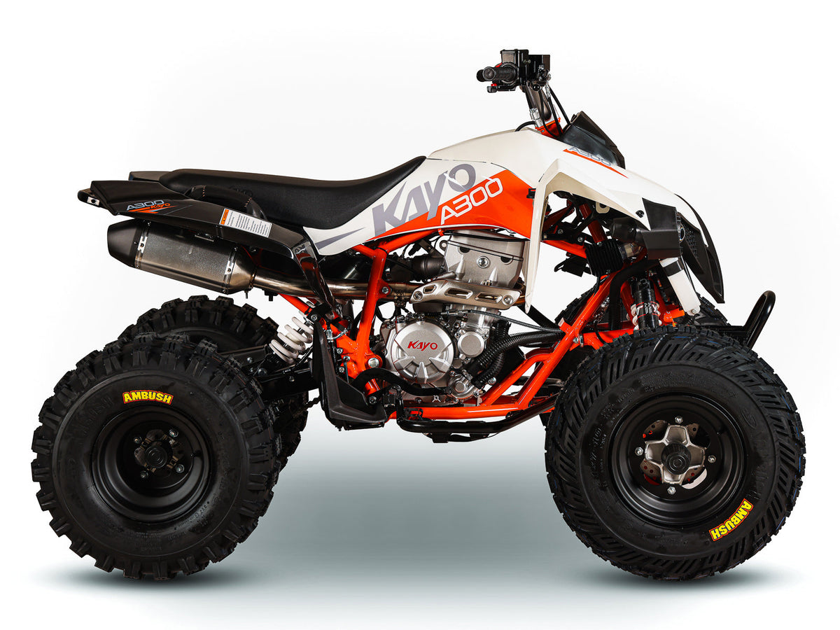 Kayo A300 petrol sports quad bike – side view