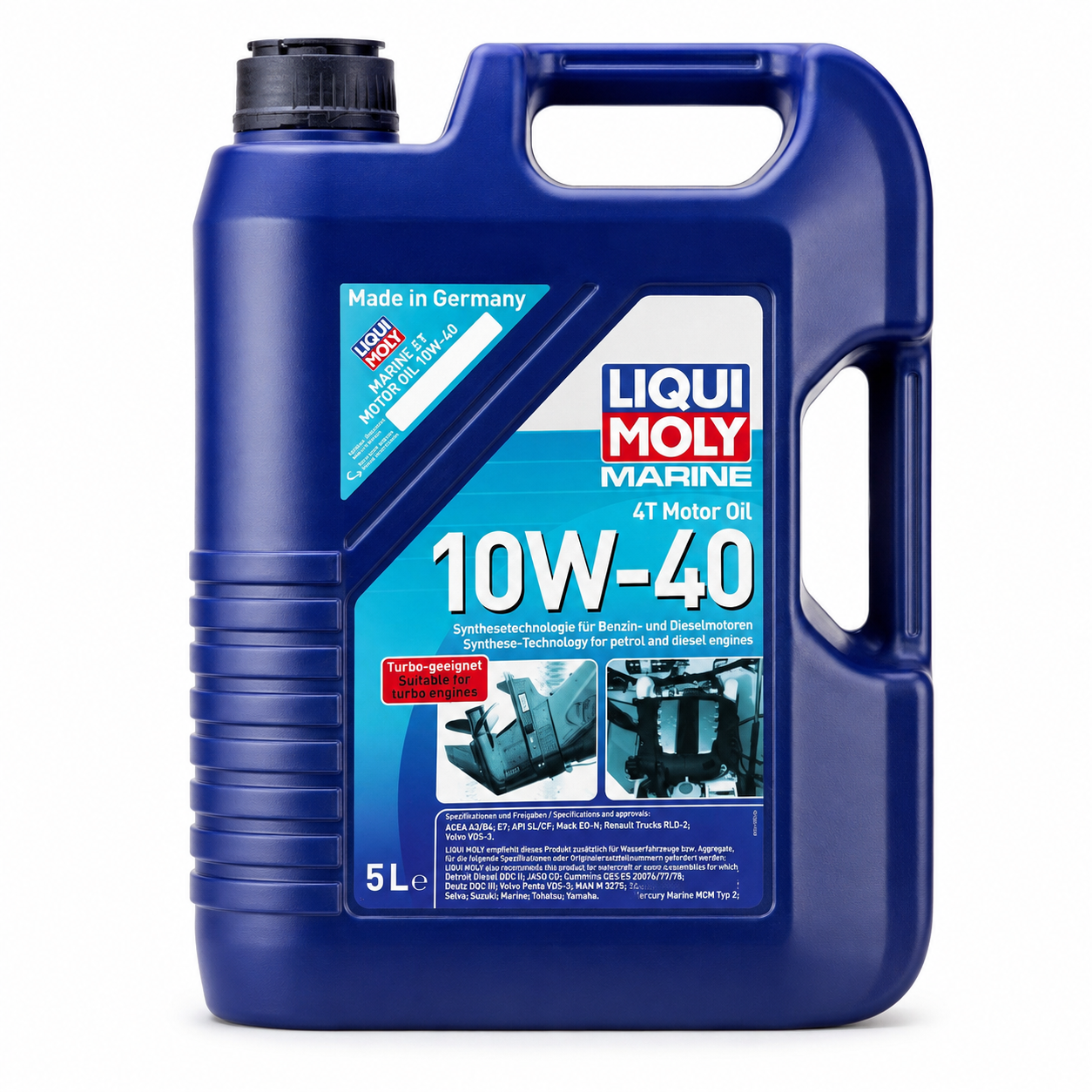 Liqui Moly Marine 4T Motor Oil 10W-40 5 litre container