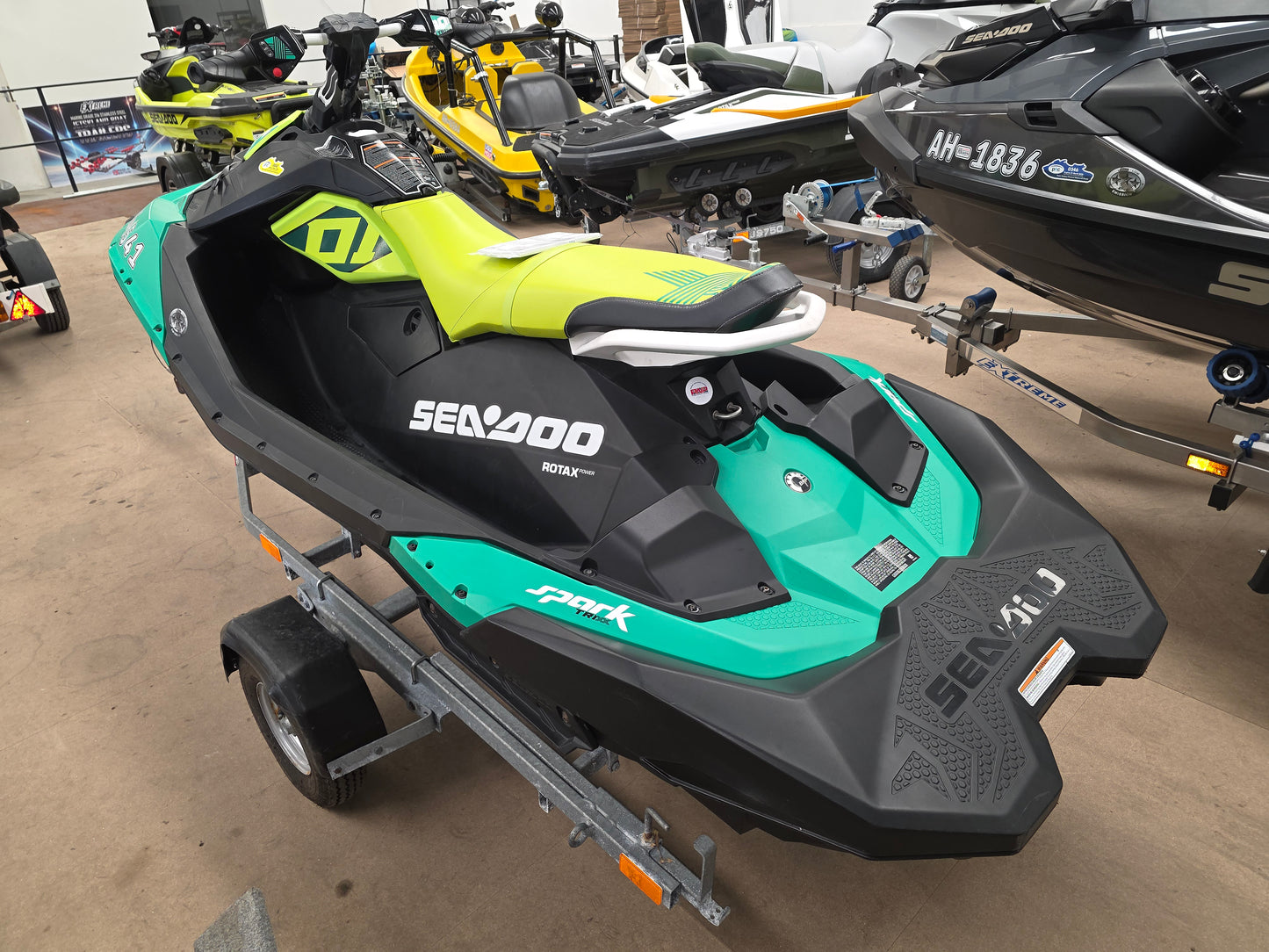 2019 Pre-owned Sea-Doo 3up Spark Trixx 90hp