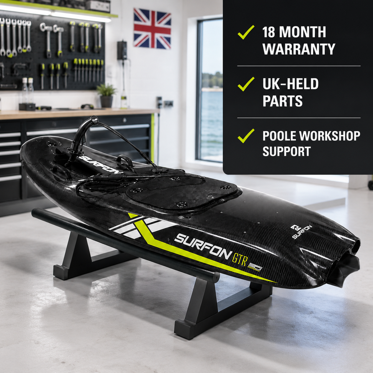 Surfon GTR Titanium EFI petrol jet surfboard details