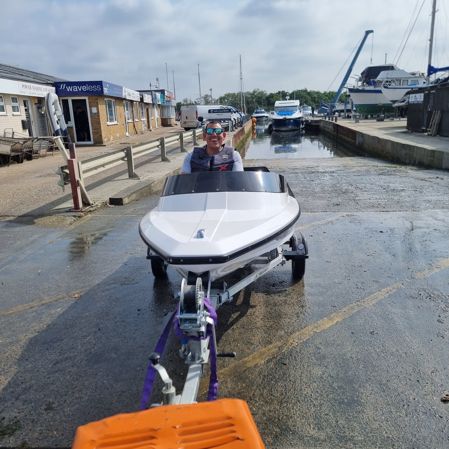 Mini Jet boat water test