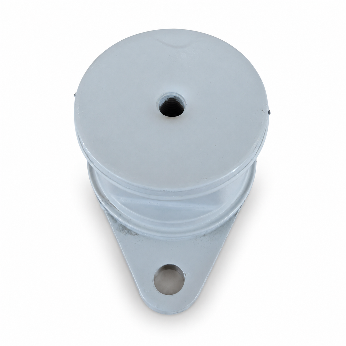 WSM 011-116 Yamaha engine mount from above, showing the cylindrical body and mounting ear