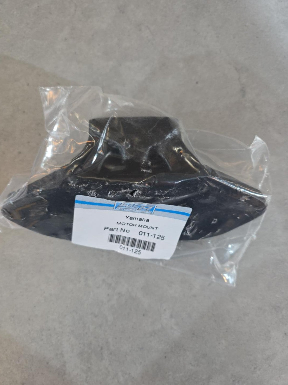 Original WSM Yamaha motor mount packaging labelled part number 011-125