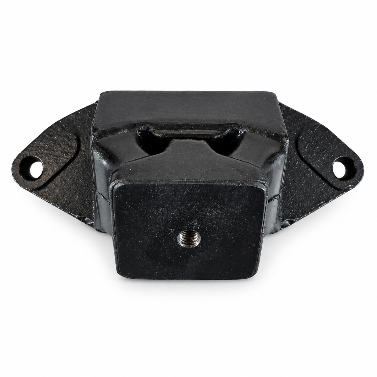 WSM 011-125 Yamaha black engine mount showing central threaded mounting hole and two bolt holes